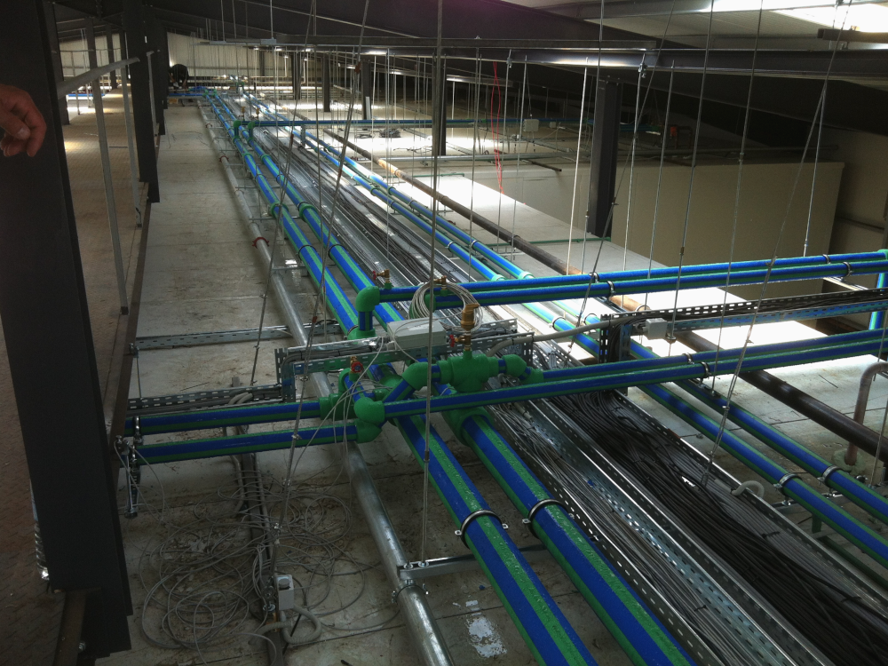 Installation of industrial refrigeration at a factory in Rethymno, Crete